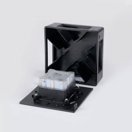 Brilagi - Aplique de pared LED para exterior QUADRAY LED/6W/230V negro IP54