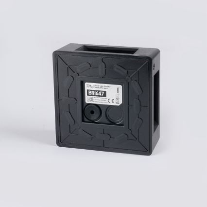 Brilagi - Aplique de pared LED para exterior QUADRAY LED/6W/230V negro IP54