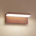 Brilagi - Aplique de pared LED para exterior TESSI LED/10W/230V marrón IP54