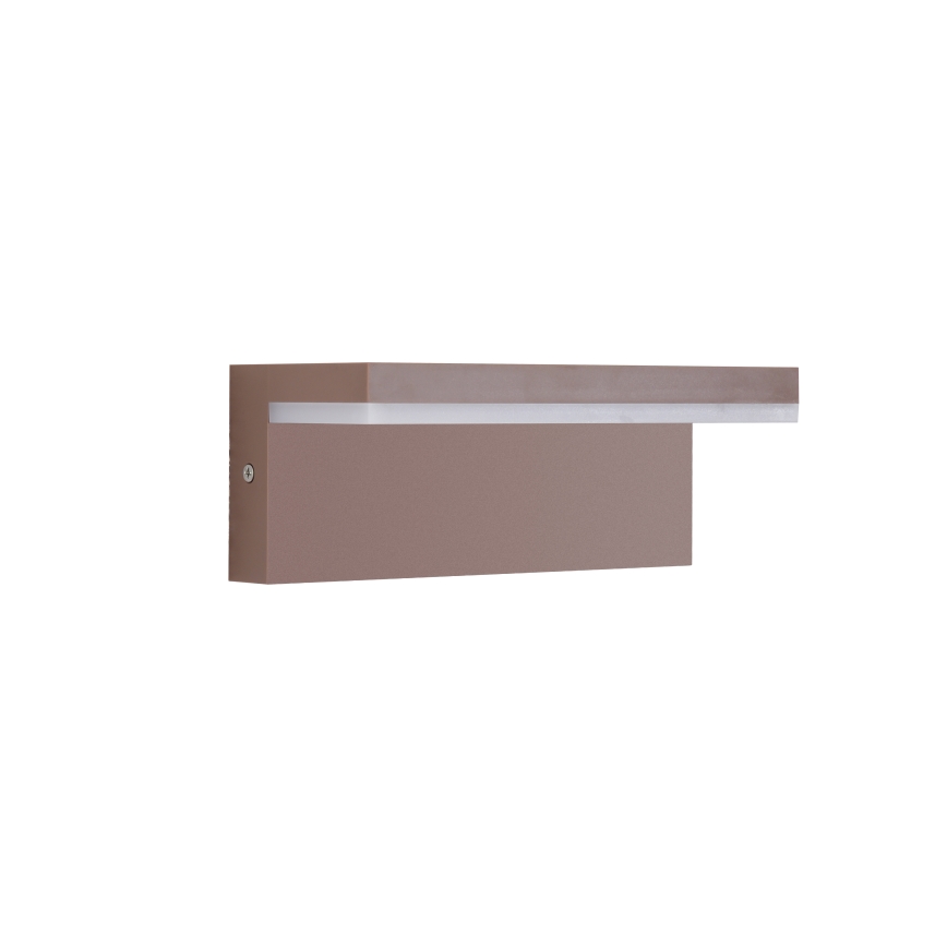 Brilagi - Aplique de pared LED para exterior TESSI LED/10W/230V marrón IP54