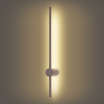 Brilagi - Aplique de pared LED para exteriores AURA LED/12W/230V 3000K IP54 65 cm marrón CRI 90