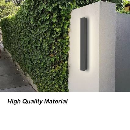 Brilagi - Aplique de pared LED para exterior LINEAR LED/12W/230V 4000K IP65 50 cm antracita CRI 90