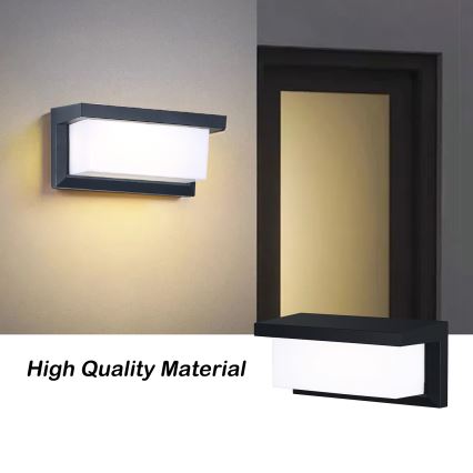 Brilagi - Aplique de pared exterior LED regulable BRICKY 1xE27/6W/230V 2700-6500K IP54 negro