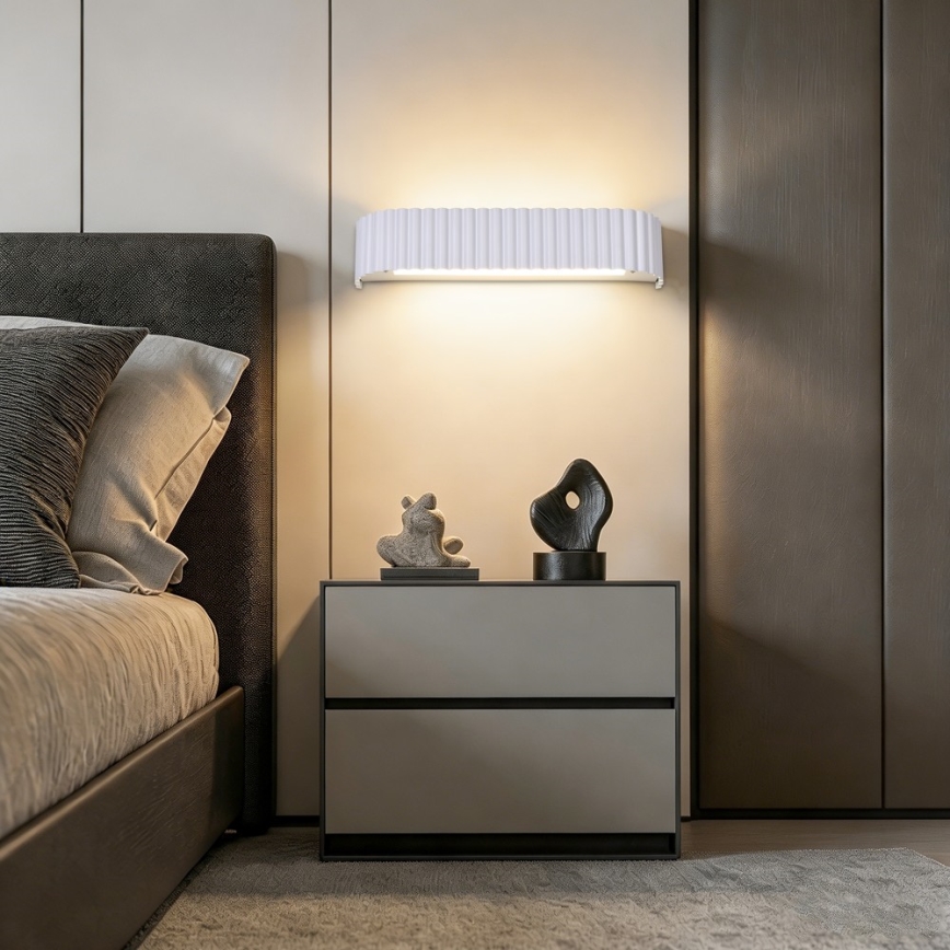 BRILAGI - Aplique de pared LED regulable FALCON MODERN LED/14W/230V 3000-6000K 40 cm blanco + mando a distancia