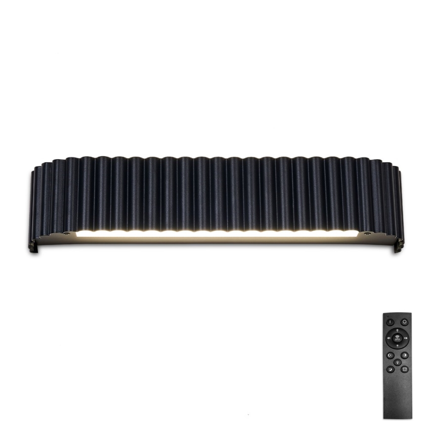 BRILAGI - Aplique de pared LED regulable FALCON MODERN LED/14W/230V 3000-6000K 40 cm negro + control remoto