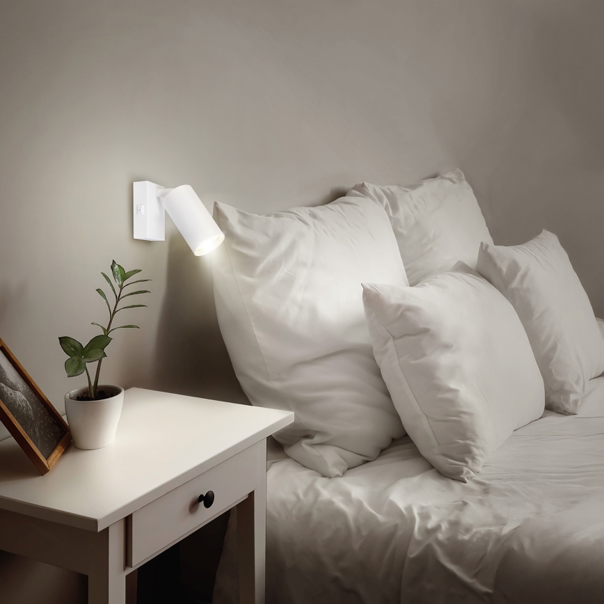 Brilagi - Lámpara de pared LED tipo spot RGBW regulable SELE 1xGU10/4,8W/230V 3000K blanca + mando a distancia