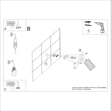 Brilagi - Aplique de pared LED tipo foco CRESTO 1xGU10/10W/230V blanco