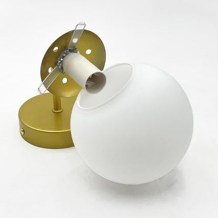 Brilagi - Aplique de pared MALIVA 1xE14/15W/230V dorado/blanco
