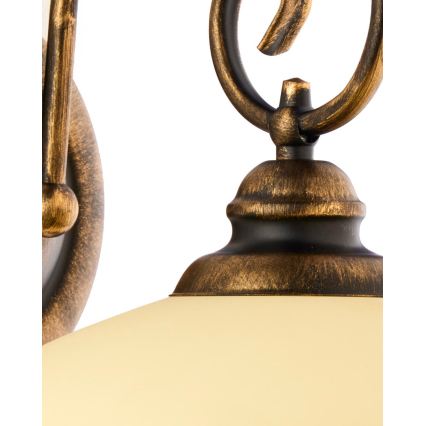 BRILAGI - Aplique de pared MOLLERO 1xE27/15W/230V bronce/pátina