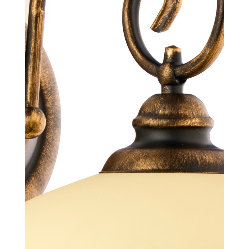 BRILAGI - Aplique de pared MOLLERO 1xE27/15W/230V bronce/pátina