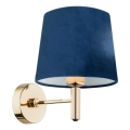 BRILAGI - Aplique de pared MONTE 1xE27/60W/230V azul/dorado