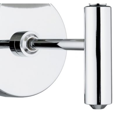BRILAGI - Aplique de pared MONTE 1xE27/60W/230V beige/cromo brillante