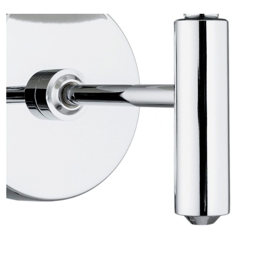 BRILAGI - Aplique de pared MONTE 1xE27/60W/230V beige/cromo brillante