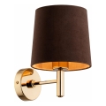 BRILAGI - Aplique de pared MONTE 1xE27/60W/230V marrón/dorado