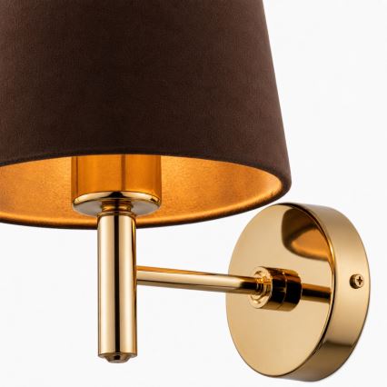 BRILAGI - Aplique de pared MONTE 1xE27/60W/230V marrón/dorado