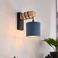 BRILAGI - Aplique de pared NUBILA 1xE27/60W/230V marrón/negro/azul oscuro