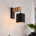 BRILAGI - Aplique de pared NUBILA 1xE27/60W/230V marrón/negro