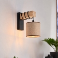 BRILAGI - Aplique de pared NUBILA 1xE27/60W/230V marrón/negro