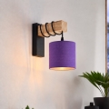 BRILAGI - Aplique de pared NUBILA 1xE27/60W/230V marrón/negro/púrpura