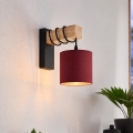 BRILAGI - Aplique de pared NUBILA 1xE27/60W/230V marrón/negro/rojo pompeyano