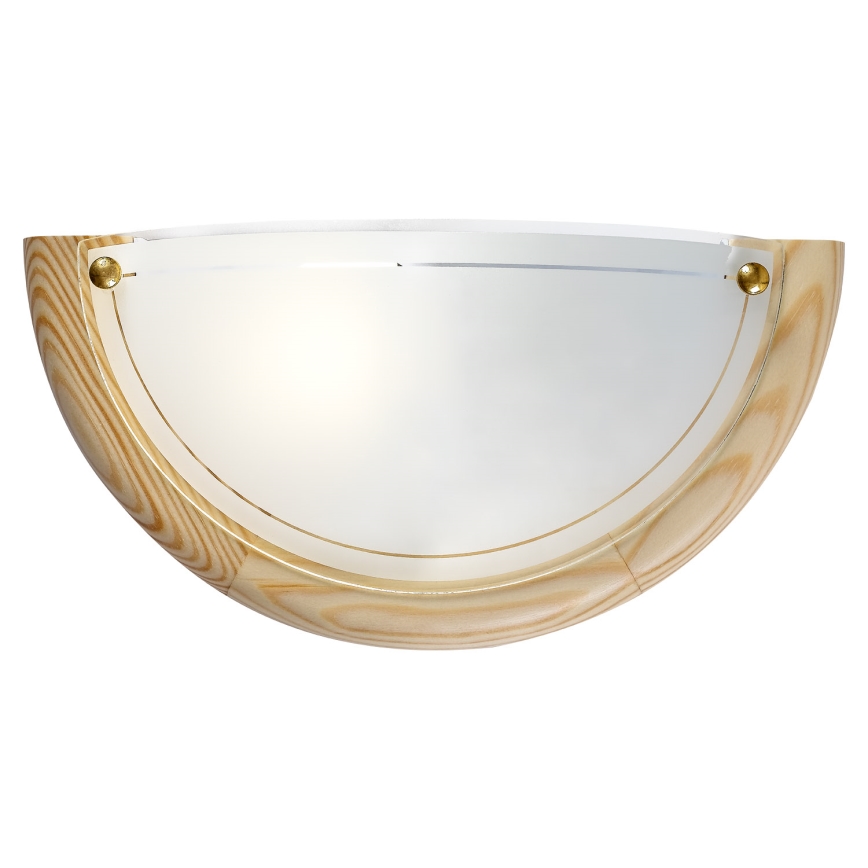 Brilagi - Aplique de pared ORBIS 1xE27/60W/230V, 30 cm, madera de pino