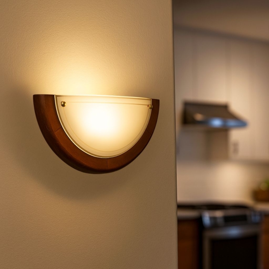 Brilagi - Aplique de pared ORBIS 1xE27/60W/230V 30 cm pino
