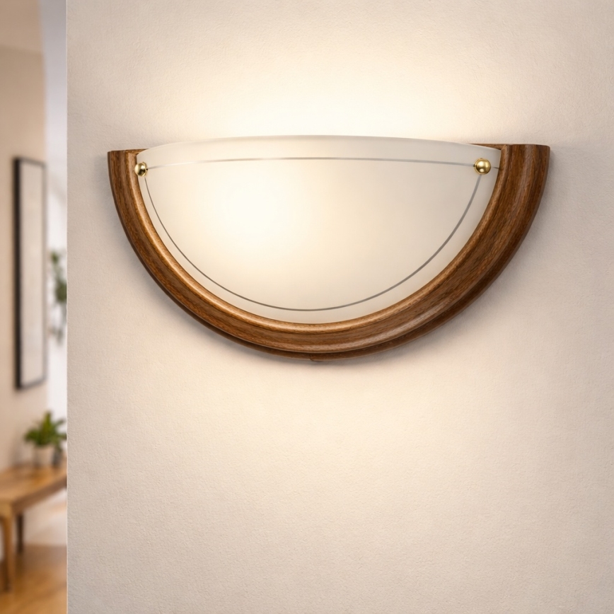 Brilagi - Aplique de pared ORBIS 1xE27/60W/230V 30 cm pino