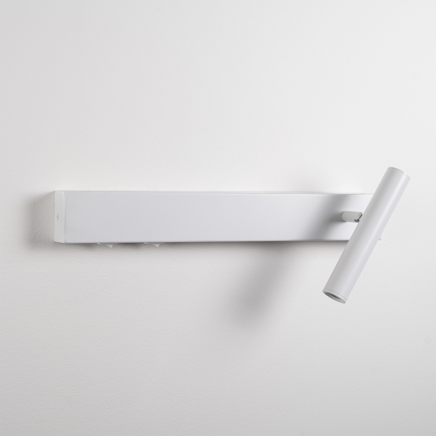 BRILAGI - Aplique de pared orientable ARLIX LED/3W/230V + LED/7W blanco IRC 90