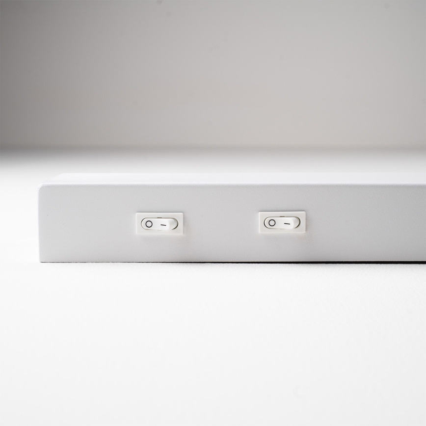 BRILAGI - Aplique de pared orientable ARLIX LED/3W/230V + LED/7W blanco IRC 90