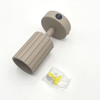 Brilagi - Aplique de pared orientable CRISPINA 1xGU10/10W/230V beige