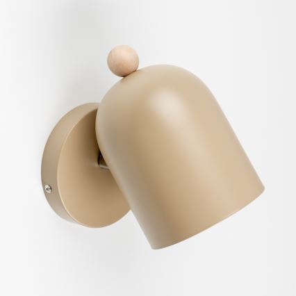 BRILAGI - Aplique de pared orientable GALLION 1xE27/15W/230V beige