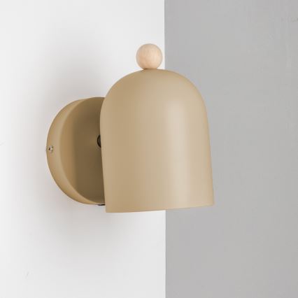 BRILAGI - Aplique de pared orientable GALLION 1xE27/15W/230V beige
