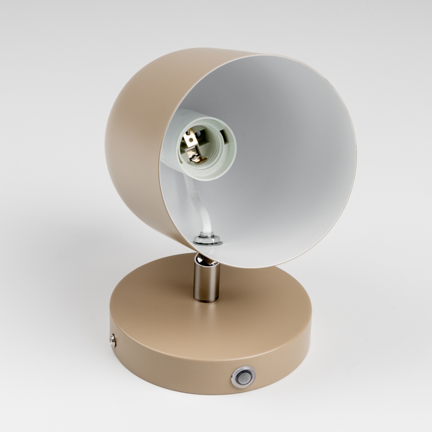 BRILAGI - Aplique de pared orientable GALLION 1xE27/15W/230V beige