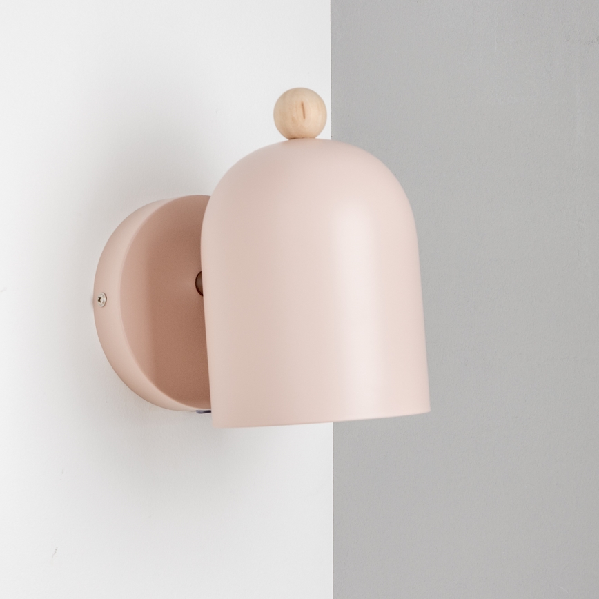 Brilagi - Aplique de pared orientable GALLION 1xE27/15W/230V rosa