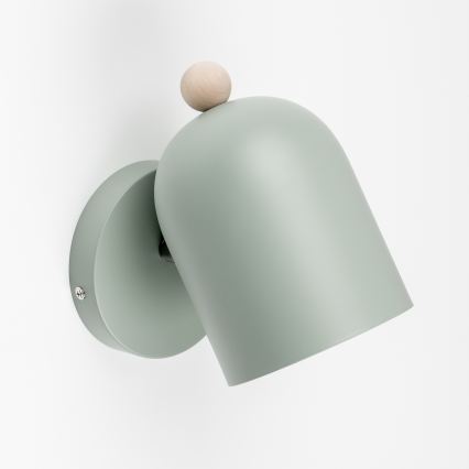 Brilagi - Aplique de pared orientable GALLION 1xE27/15W/230V verde