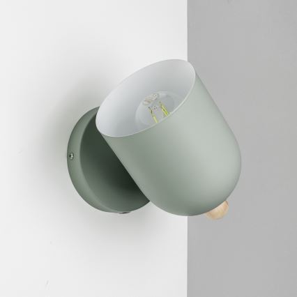 Brilagi - Aplique de pared orientable GALLION 1xE27/15W/230V verde