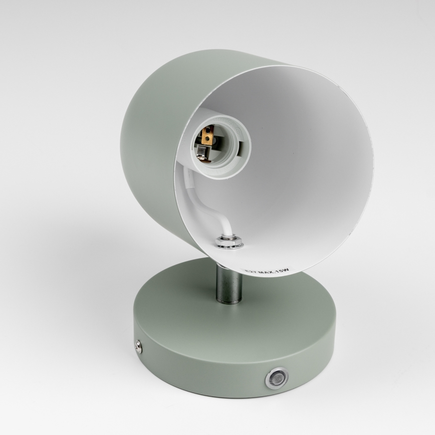 Brilagi - Aplique de pared orientable GALLION 1xE27/15W/230V verde