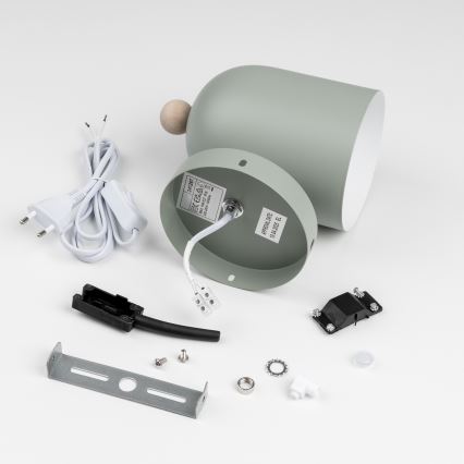 Brilagi - Aplique de pared orientable GALLION 1xE27/15W/230V verde