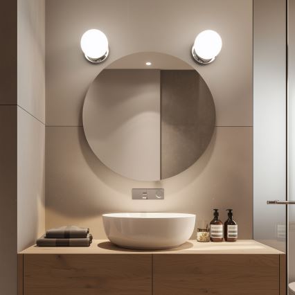 Brilagi - Aplique de pared para baño BALL LED/6W/230V 3000/4000/6500K IP44 cromo brillante