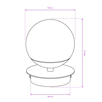 Brilagi - Aplique de pared para baño BALL LED/6W/230V 3000/4000/6500K IP44 cromo brillante