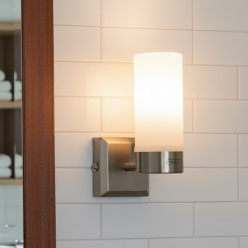 Brilagi - Aplique de pared para baño RAY 1xE14/40W/230V IP44