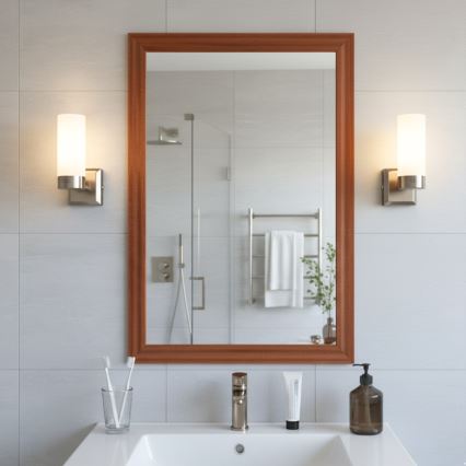 Brilagi - Aplique de pared para baño RAY 1xE14/40W/230V IP44