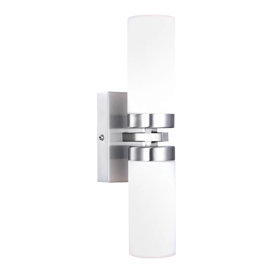 Brilagi - Aplique de pared para baño RAY 2xE14/40W/230V IP44