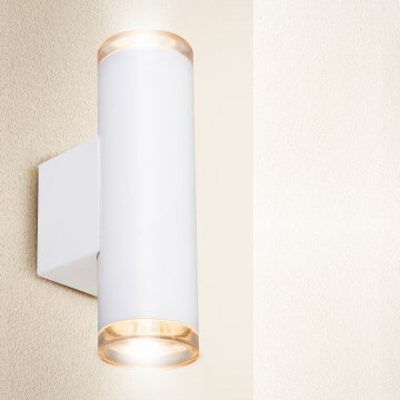 Brilagi - Aplique de pared para baño SELE AQUA 2xGU10/30W/230V IP44 blanco