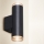 Brilagi - Aplique de pared para baño SELE AQUA 2xGU10/30W/230V IP44 negro