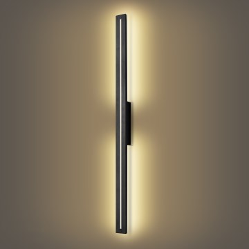 Brilagi - Aplique de pared para exterior LINEO LED/24W/230V 3000K IP65 100 cm negro CRI 90