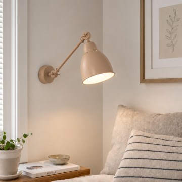 BRILAGI - Aplique de pared QUILL 1xE27/40W/230V 40 cm beige