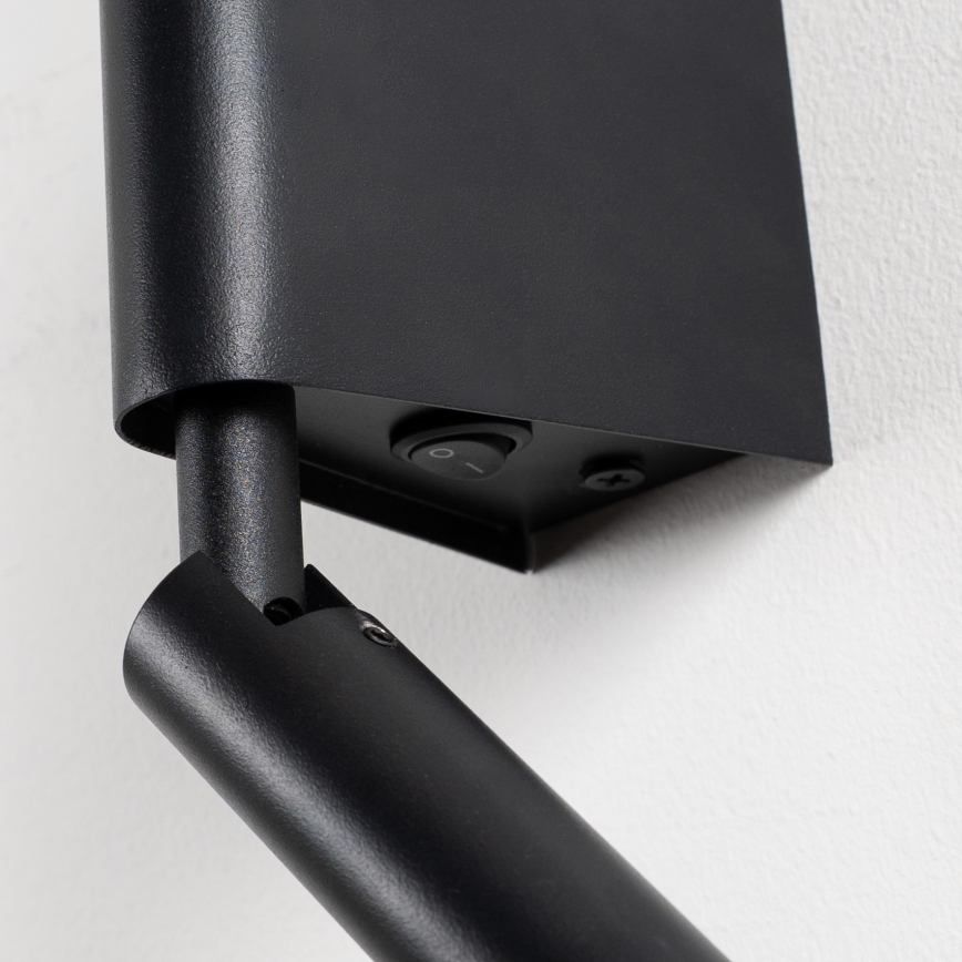 BRILAGI - Aplique de pared spot VIXON LED/3W/230V + LED/5W negro CRI 90