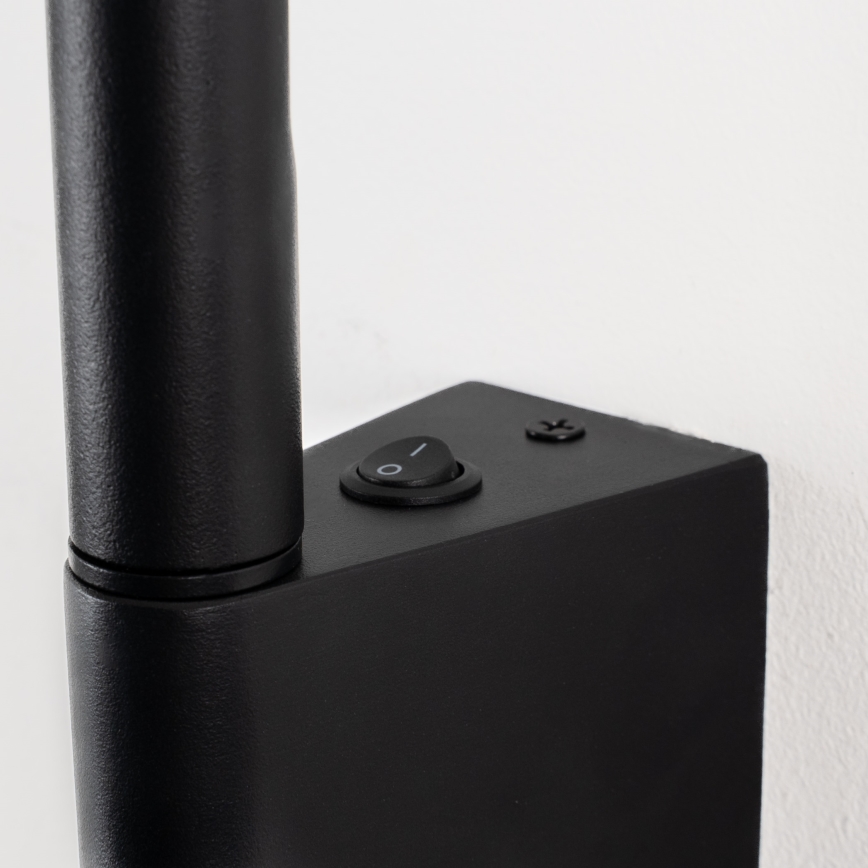 BRILAGI - Aplique de pared spot VIXON LED/3W/230V + LED/5W negro CRI 90