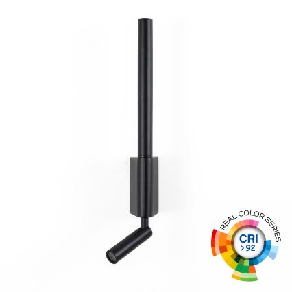 BRILAGI - Aplique de pared spot VIXON LED/3W/230V + LED/5W negro CRI 90